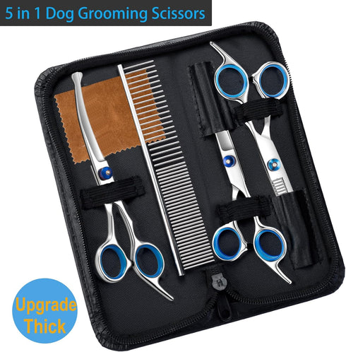 lengnoyp 5 1 in Upgraded Thicken Dog Grooming Scissors, Professional Dog Scissors for Grooming with Safety Round Tips