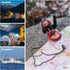 Pro Hiking Compass, Waterproof Survival Gear with Glow-in-The-Dark Feature and Mirror Sighting for Orienteering