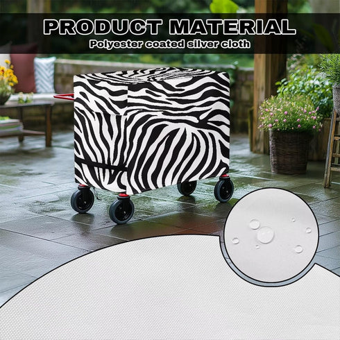 80 Quart Rolling Cooler Cart Cover, Waterproof Easy to Clean Outdoor Cart Cover with Adjustable Drawstring