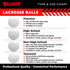 1, 2, 3, 6, 12, 18, 24, 36, 60 120 Packs Velocity Lacrosse Balls - and - for Practice, Official NFHS and College