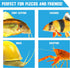Pleco Treats, Disc-Shaped Supplement for Bottom Feeders, Strengthens Overall Development, 2.8 oz. per Pack