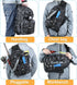 PLUSINNO Fishing Backpack Tackle Bag, Water-Resistant with Rod Holder, Ideal Fishing Gifts