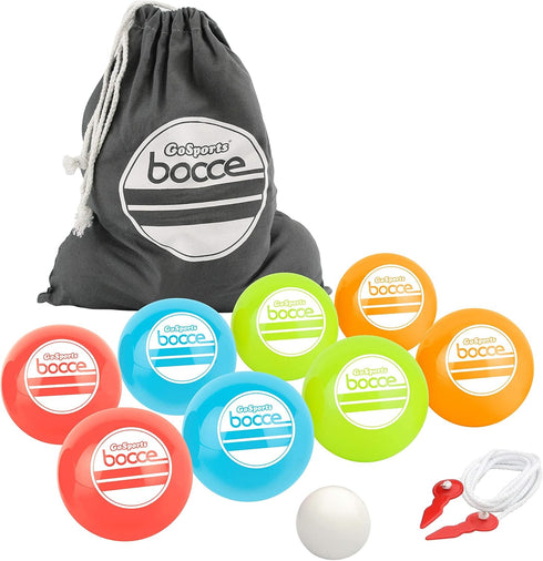 GoSports 90 mm Soft Bocce Set Includes 8 Weighted Balls, Pallino and