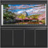 AWERT 24x16 inches Spring Nature Aquarium Background - Spring Pink Flowers Cherry Japanese Temple Vinyl
