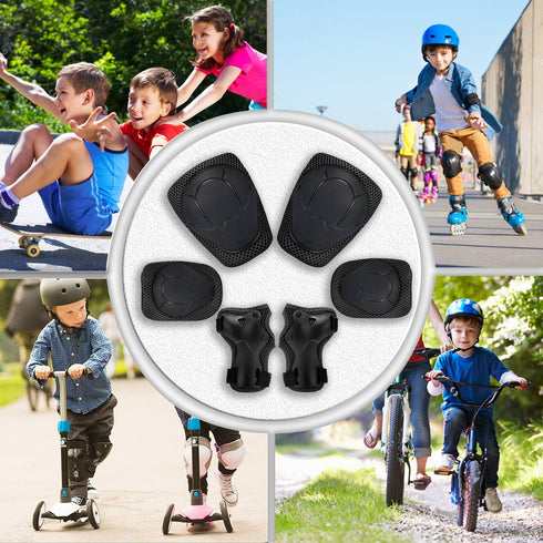 Knee Pads for Kids, Toddler Protective Gear Set with Elbow Pads and Wrist Guards for Skating, Cycling