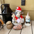 NAMSAN Cat Santa Hat Scarf, Small Dog Christmas Costume with Red Muffler for Kitten, Doggy, Rabbit Decoration