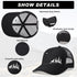 Hercicy 12 Pcs Black Frost Wild Mountain Pine Tree Trucker Hat - Adjustable Mesh Snapback Baseball Caps for Men Women
