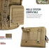 WYNEX Tactical Folding Admin Pouch, Molle Tool Bag of Laser-Cut Design, Utility Organizer EDC Medical Bag Modular