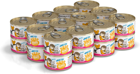 Weruva Best Feline Friend (B.F.F.) Tuna & Tilapia Twosome Cat Food, 3 oz Can (Pack of 24)