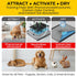 6-Layer 23 23 100 Count Glad for Pets Black Charcoal Puppy Pads - Leak-Proof Construction, Activated Carbon Odor