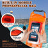 IP68 Waterproof Dry Bag, 2L - Roll Top Waterproof Pool Bag,dry bags for kayaking waterproof-w/Phone Pouch,Large Waterproof Phone Pouch,Boating & Kayak Accessories camping (orange 2L)