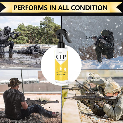 Gun Oil 8 oz, Premium Multi-Purpose Gun Lubricant, Cleaning Kit Protector, CLP Gun Cleaner and Lubricant