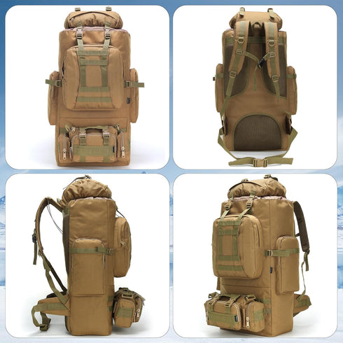 King'sGuard 100L Backpack Backpacking Daypack Camping Hiking Molle Rucksack Military Camping