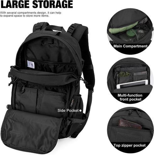 Backpack,Molle Backpack Backpacking,Cycling Biking,15L/25L Backpack Mardingtop Small Tactical Hiking