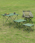 iClimb Ultralight Compact Camping Folding Table with Carry Bag, Reinforced Green - S