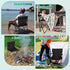 275lbs HaSteeL Camping Chair, Oversized Folding Lawn Chair for Adults, Foldable Camp Chair with Cup Holders Portable