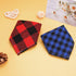 30 Pack 22.8"x15.7" Segarty Dog Bandanas, Pet Scarf Triangle Plaid Bibs Accessories Bulk for Medium Small Dogs Cats