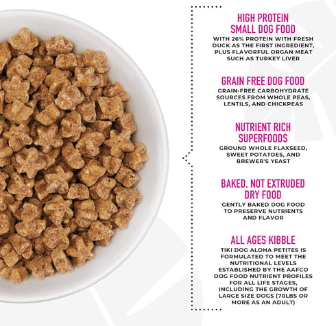 Tiki Dog Born Carnivore for Dogs, Savory Lamb, Peas & Lentils Recipe, Grain Free, 3.5 lbs. Bag