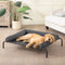 Cooling Elevated Dog Bed for Large Dogs, Portable Indoor Outdoor Raised Bed with Breathable Mesh, Chew Proof Hammock