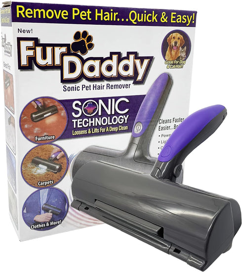NC Furdaddy Sonic Pet Hair Remover Roller - Dog Hair Remover and Cat Hair Remover
