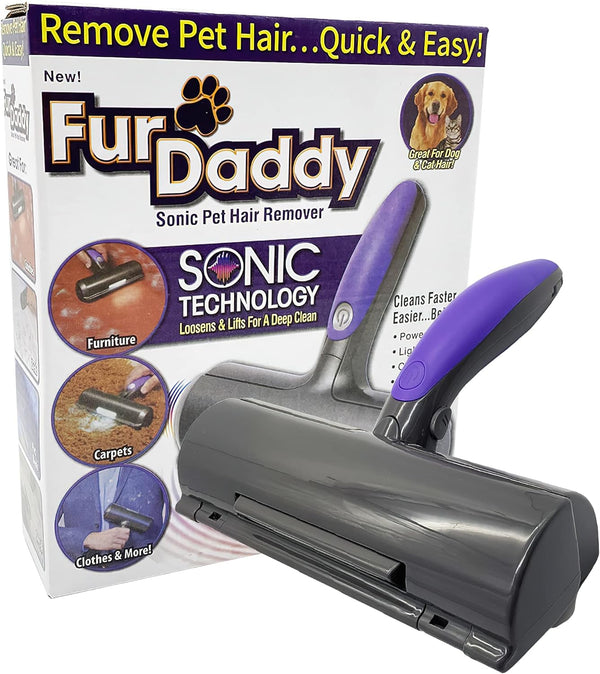 NC Furdaddy Sonic Pet Hair Remover Roller - Dog Hair Remover and Cat Hair Remover