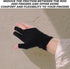 Vaguelly Breathable Fingerless Nylon Billiard Gloves, Wear-Resistant Three-Finger Sports Gloves for Pool and Snooker