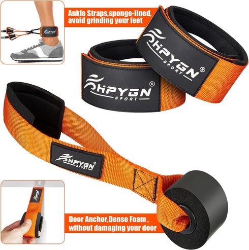 Resistance Bands - Heavy Exercise Bands with Handles for Working Out, Muscle Training, Strength, Home Gym Equipment