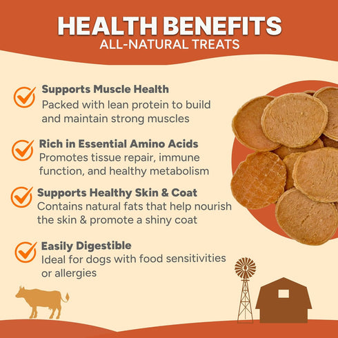 6 oz Gaines Family Farmstead Chicken Chips for Dogs Natural, High-Protein Dog Treats, Rawhide-Free Chews, Single