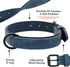 Didog Soft Padded Leather Dog Collar, Breathable Heavy Duty Leather with Adjustable Rust-Proof Metal Buckle for Small