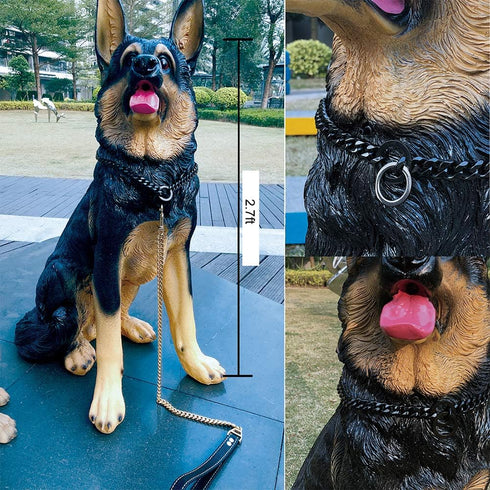 Durable Walking Dog Training Collar, Strong Stainless Steel Chain for Large Dogs
