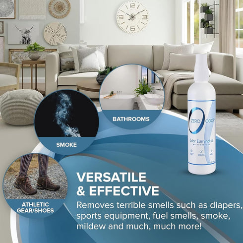 Closet- 8oz 1000 Zero Odor Multi-Purpose Odor Eliminator - Eliminate Air & Surface Odor Patented Technology Best