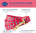 Blueberry Pet Valentine's Day Dog Leash - Velvety Soft-Touch Heart Flocking Lead for Medium Dogs, Lust Red, 5 ft x 3/4"