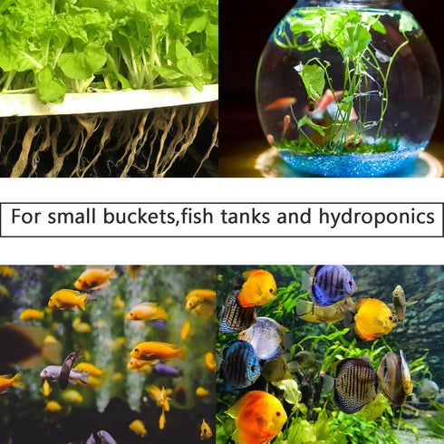 AQUANEAT 12Pack 0.6 inch Aquarium Air Stones - Bubble Diffuser for Fish Tanks and Hydroponics
