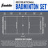 Sets Set Franklin Sports Volleyball + Badminton - Beach + Backyard Game - Volleyball, Pump, Badminton Rackets, Birdies
