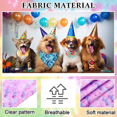 50 Pcs Colorful Dog Bandana Collar Set, Includes 10 Dog Bow Tie, 10 Necktie Collar, 10 Pet Scarf, 10 Dog Bow Flowers,