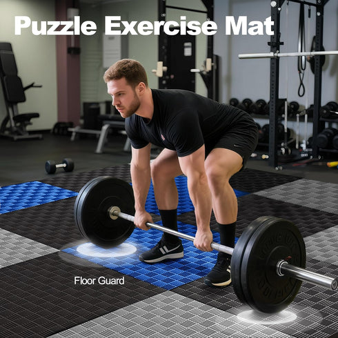 MMA, Elevon Puzzle Exercise Gym Flooring Mat, EVA Interlocking Foam Tiles Workout Mat for Home Gym, Fitness Equipment