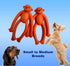 Puppy Chew Toys 2-Pack for Small/Medium Dogs, Puppy Teething Toys, Rubber Monkey Dog Toys for Teething and Fetch