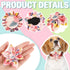 6 Pcs Dog Collar Flowers Accessory, Removable Bow Attachment Floral Embellishment for Small Medium Large Dogs and Cats