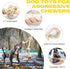 Fida Large Dog Rope Toys for Aggressive Chewers, 29" Indestructible Tug of War Toy with 3 Knots and Handle, Natural