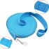 SALO Nylon Training Dog Leash for Small Medium Large Dogs, 1 Inch Wide, 20ft 30ft 40ft 50ft Long Leash Dog/Puppy Lead for Obedience Recall Training, Camping, or Backyard (40 Foot, Sky Blue)