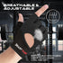BEAST RAGE Workout Gloves for Men & Women - Fingerless Gym Gloves with Palm Protection, Breathable & Lightweight