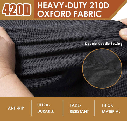 Gicov Sit-Up Board Cover Weight Bench Cover Outdoor Waterproof with Handle and Drawstring Fitness Bench Protector
