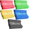 Resistance Bands Set, 3 or 5 Pack Non-Latex Physical Therapy Elastic Bands for Home Exercise, Workout, Yoga