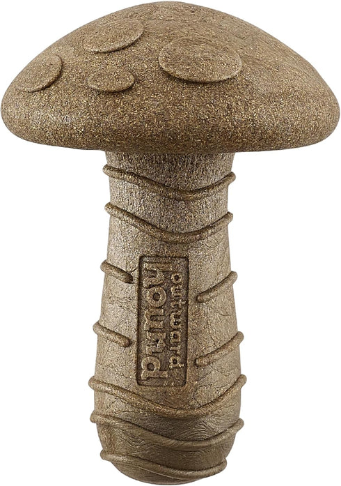 Outward Hound Dogwood Mushroom Durable Chew Toy, Peanut Butter Scent, Medium
