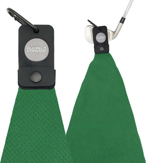 Magnetic Golf Towel for Golf Bags, Waffle Weave Microfiber with Strong Magnet Hold