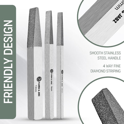 Stripping Metal Stones & Nail File for Dogs, Cats & Pets (3 Piece Pack)