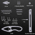 Wilderness Survival Gear, Camping Survival Kits 4Pcs for Fishing, Hunting, Food Rations