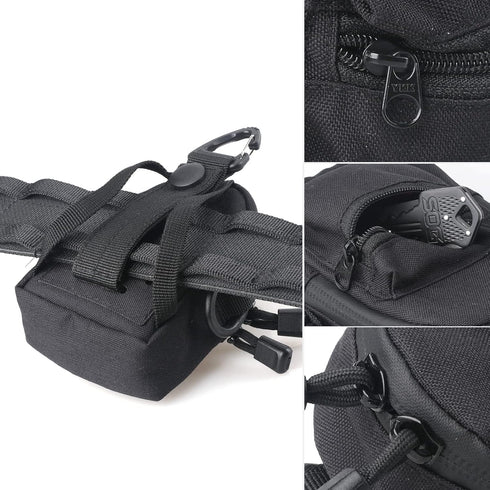 WYNEX Tactical Compact EDC Pouch - Utility Zipper Pocket Organizer for Men, Mini Coin Purse Keychain Wallet