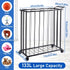 TOBWOLF Large Garage Ball Storage Rack with Wheels, Sports Equipment Organizer Rolling Ball Storage Cart, Freestanding
