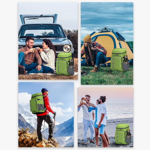 Maelstrom Cooler Backpack - 35 Can Leakproof Insulated Soft Cooler Bag, Lightweight Travel Backpack for Hiking &